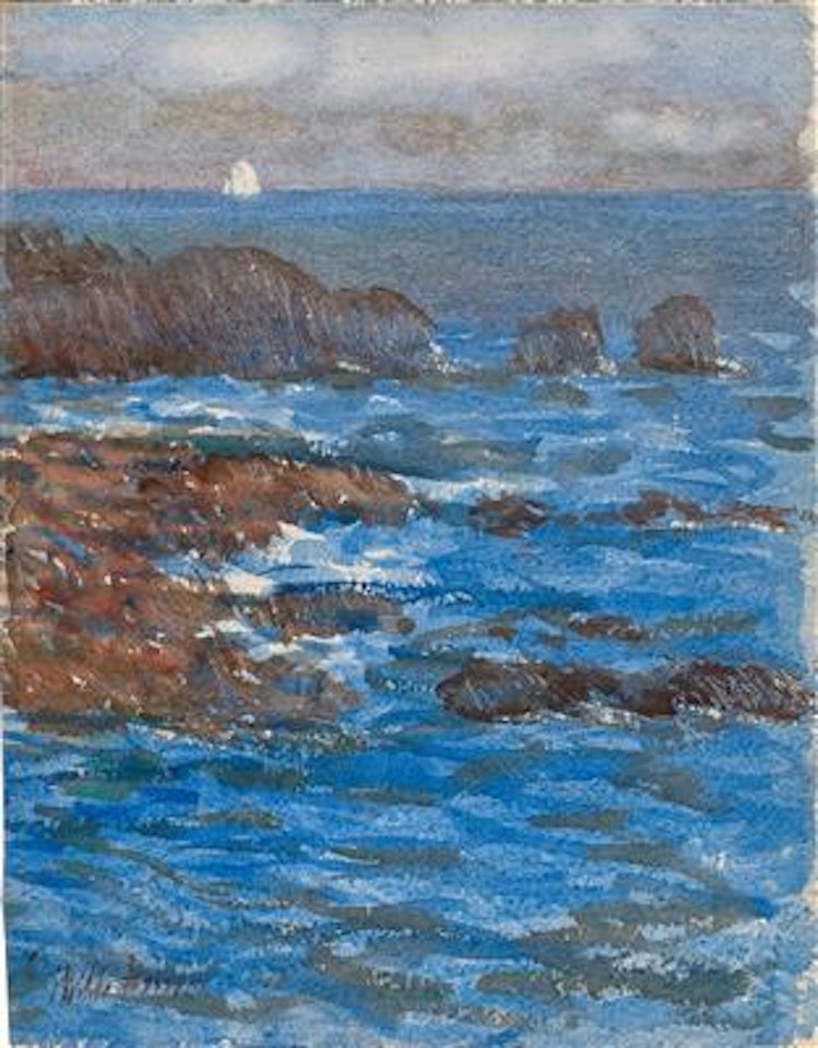 Cliffs and Sea, Appeldore by Childe Hassam