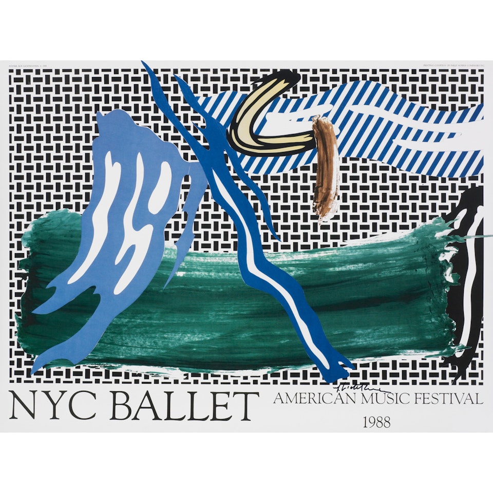 "NYC Ballet: American Music Festival poster" by Roy Lichtenstein