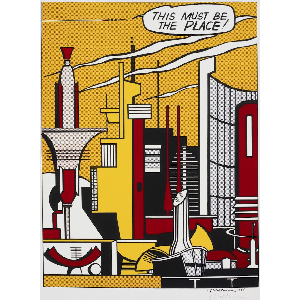 "This Must Be the Place poster" by Roy Lichtenstein
