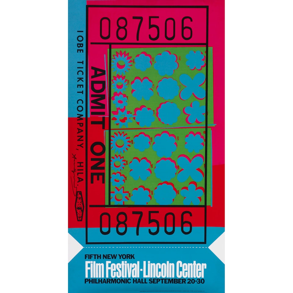 "Ticket Stub poster" by Andy Warhol