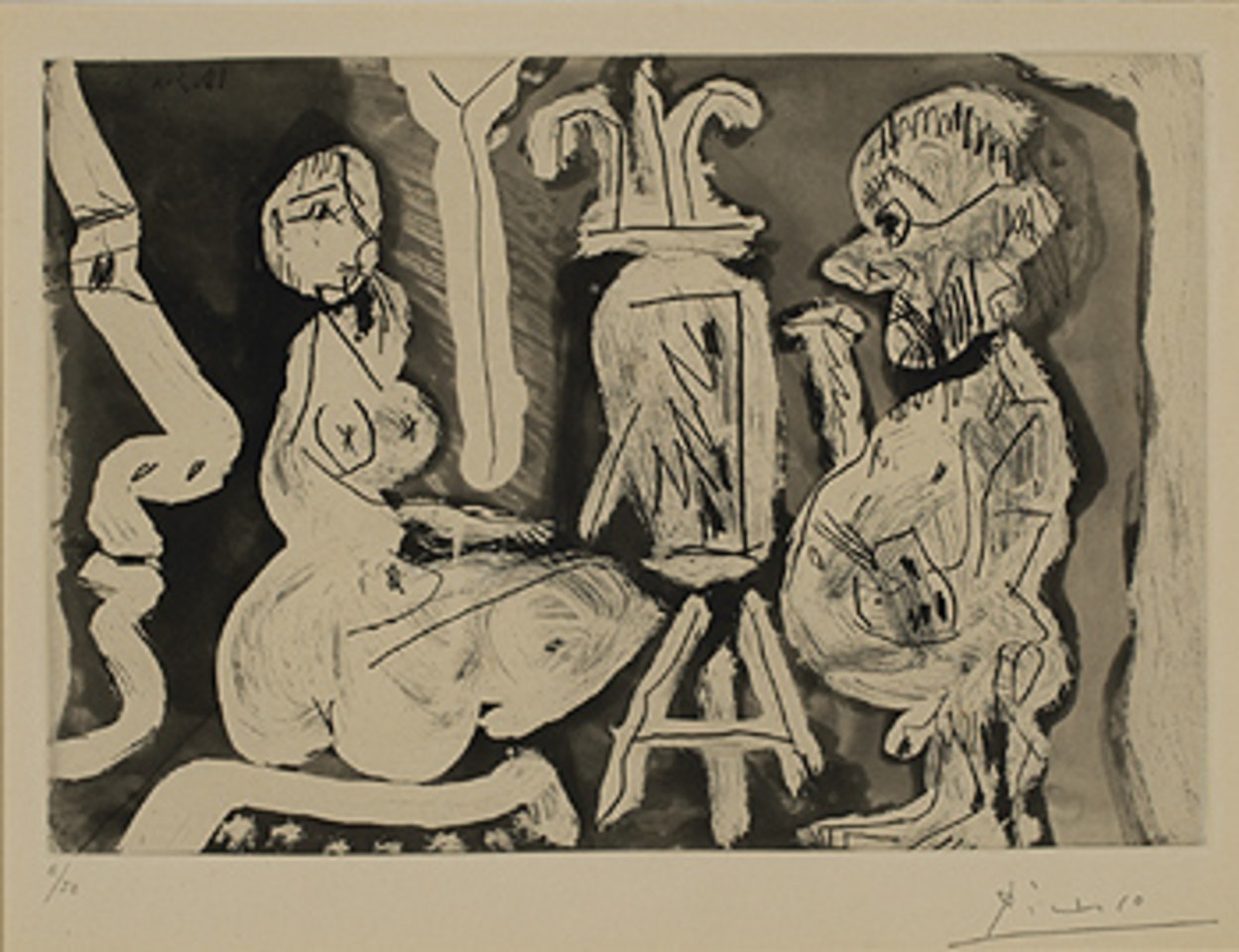 Peintre et son modele by Pablo Picasso