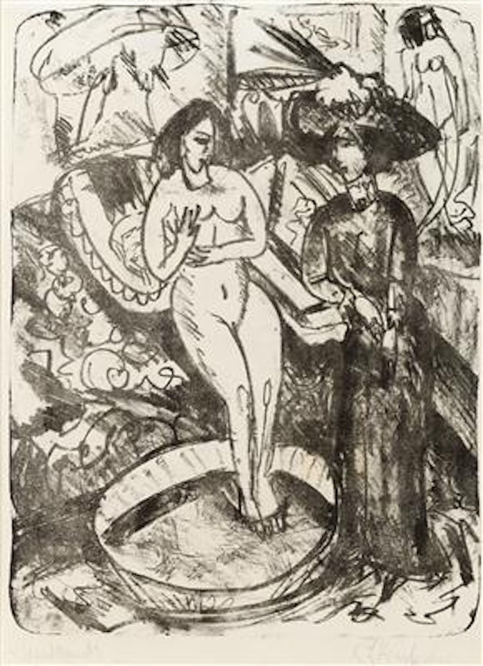 Der Besuch der Freundin (The visit of the girlfriend) by Ernst Ludwig Kirchner