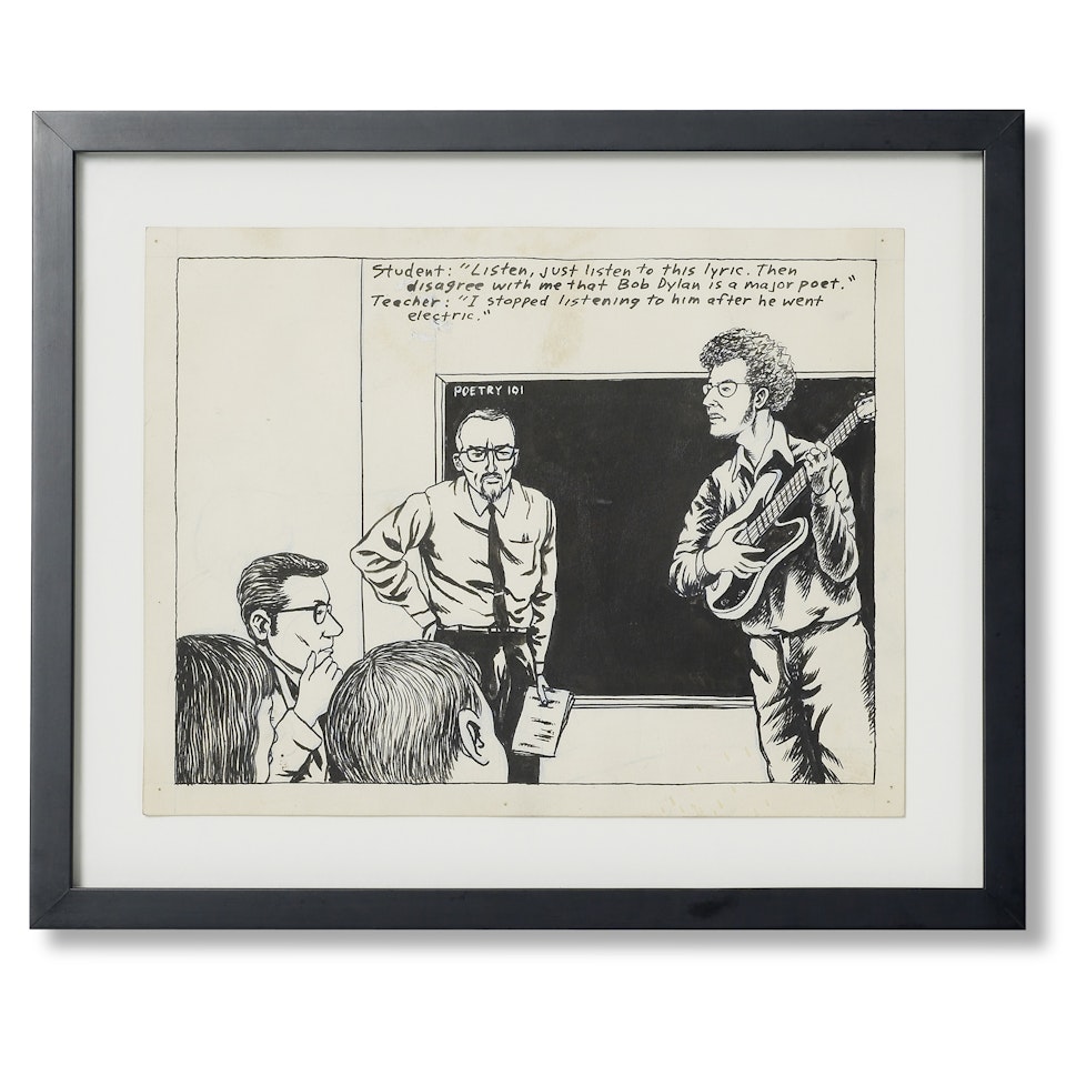 Untitled (Listen) by Raymond Pettibon