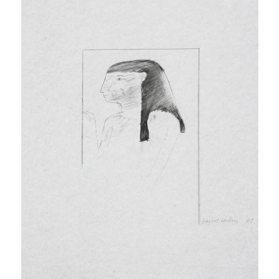 Untitled (Study for the first marriage) by David Hockney
