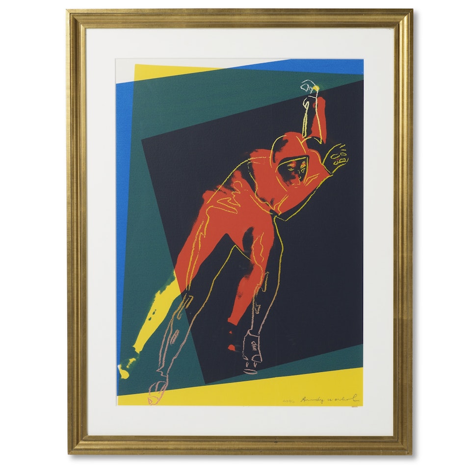 Speed skater by Andy Warhol