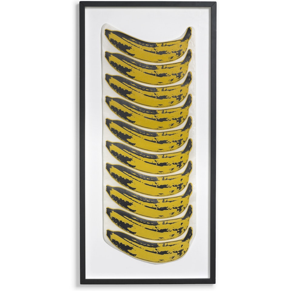 The Velvet Underground (sheet of ten banana stickers) by Andy Warhol