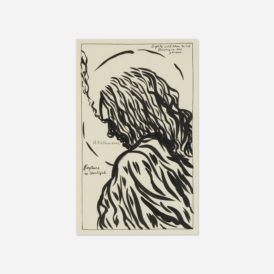 Untitled (rapture is beautiful) ,
Circa
1985 by Raymond Pettibon