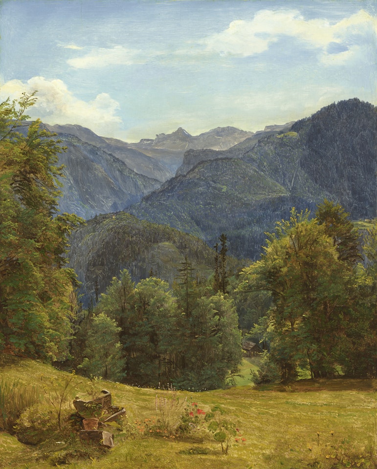 Katereck (Dorf Ahorn gegen Loser) by Ferdinand Georg Waldmüller