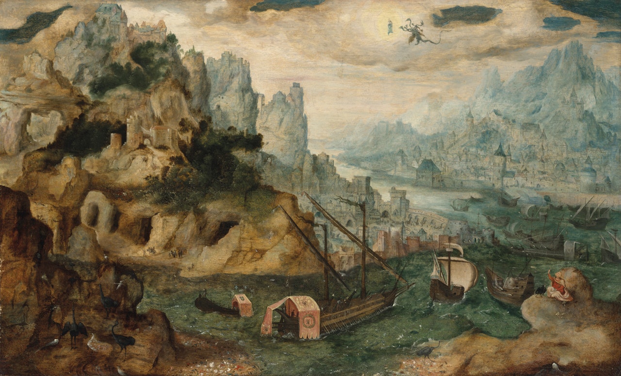 Saint John the Evangelist on Patmos by Herri met de Bles