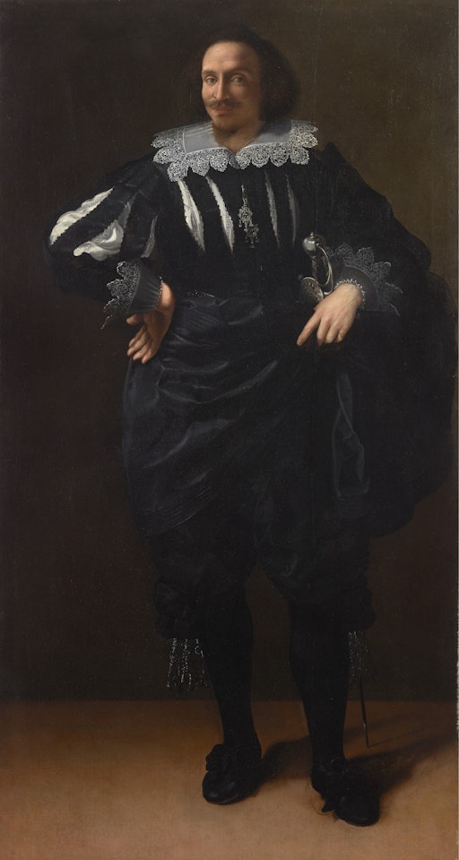 Portrait of a gentleman, probably Antoine de Ville (-1656), full-length by Artemisia Gentileschi