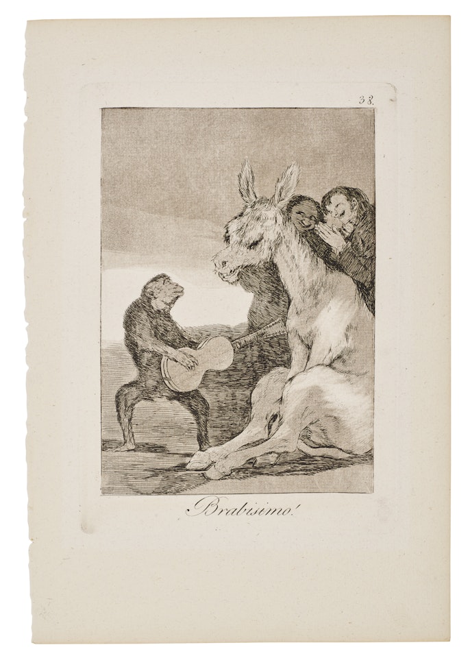 Bravo! (Brabisimo!), Plate 38 from: Los Caprichos by Francisco José de Goya