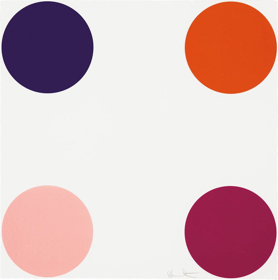 Carbonyl Iron : 40 Woodcut Spots by Damien Hirst