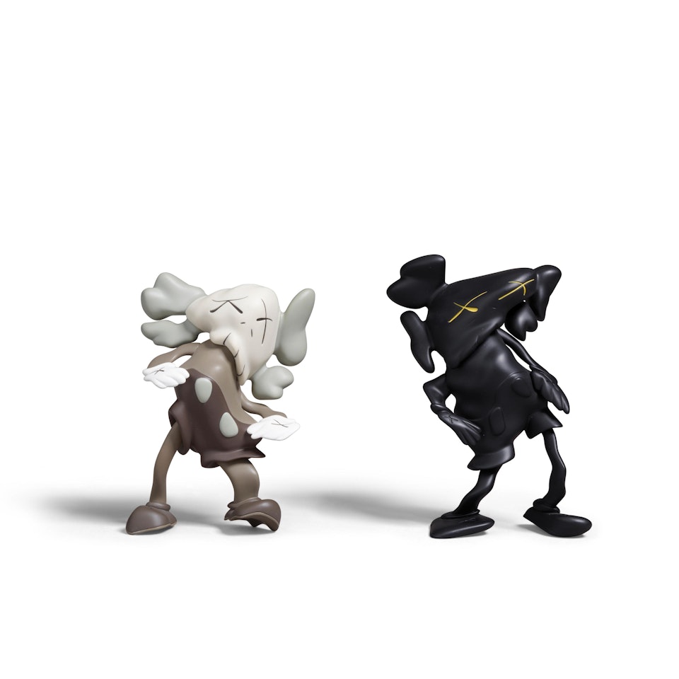 Two Companions (LAZZARINI version) (Brown; Black) 2 by Kaws