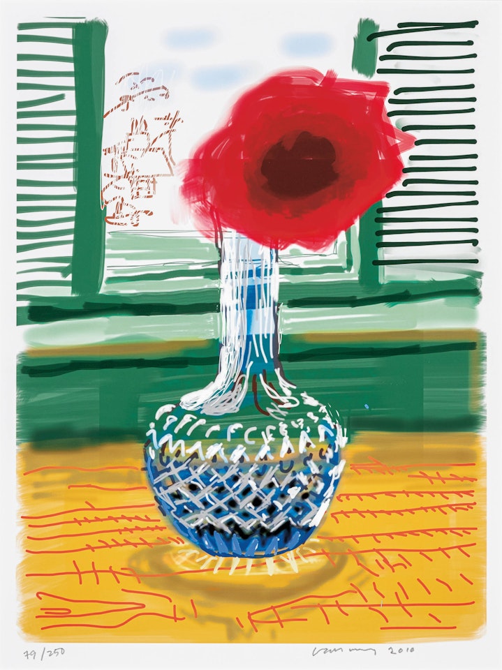 My Window, 'No. 281', 23rd July 2010 with Art Edition Book by David Hockney