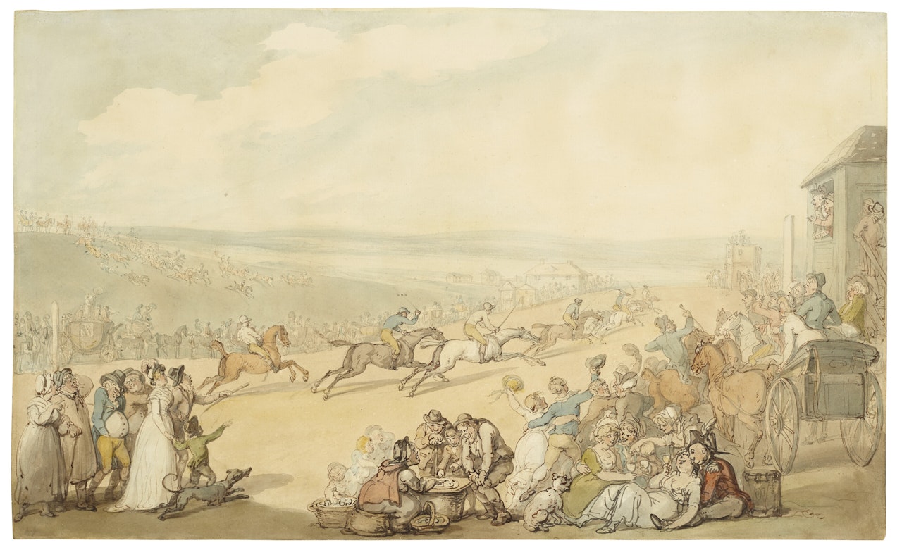 Epsom Races by Thomas Rowlandson