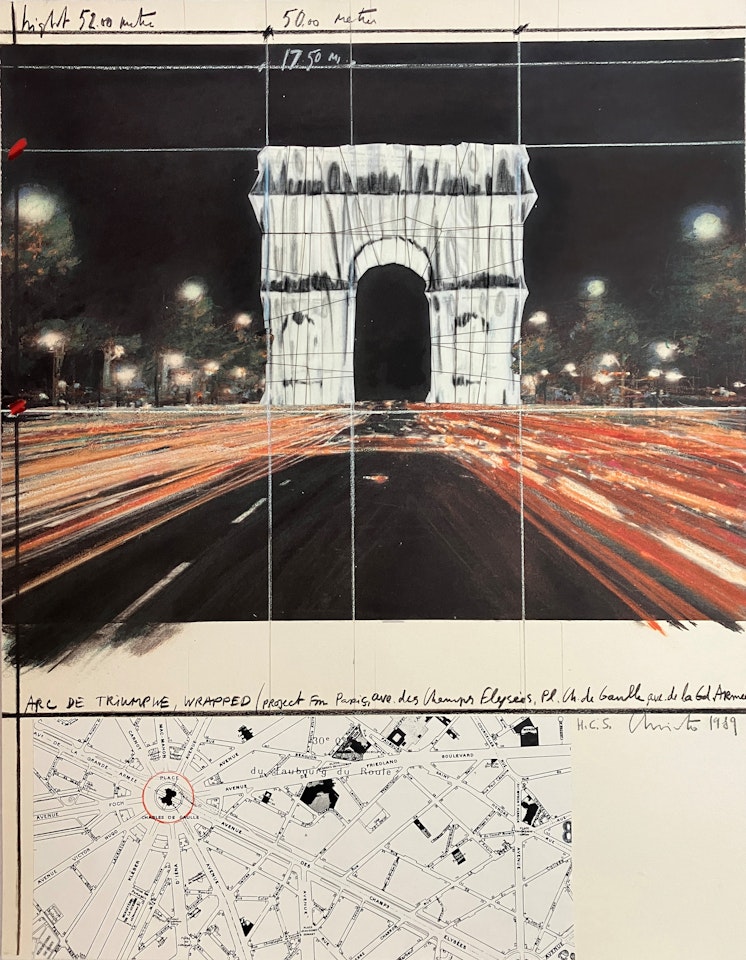 Arc de Triomphe, Wrapped (Project for Paris) by Christo
