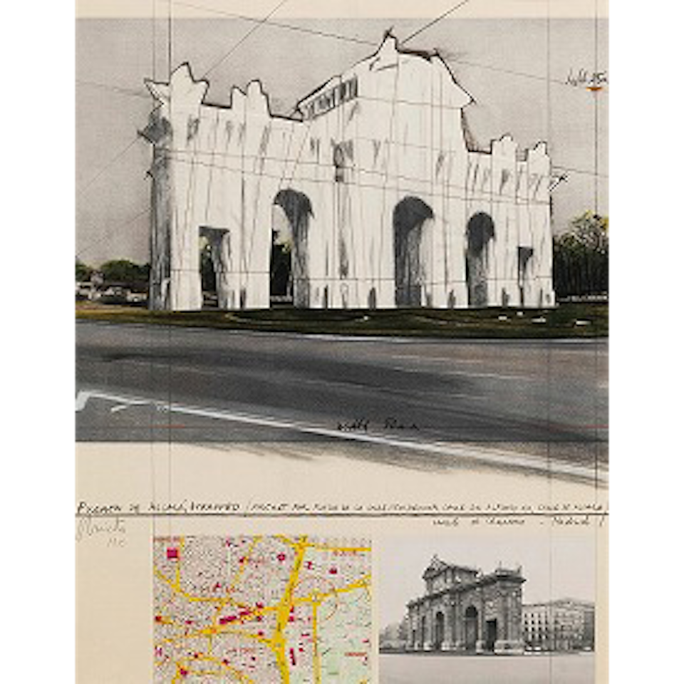 Puerta de Alcalá, Wrapped, Project for Madrid (Schellmann 107) by Christo