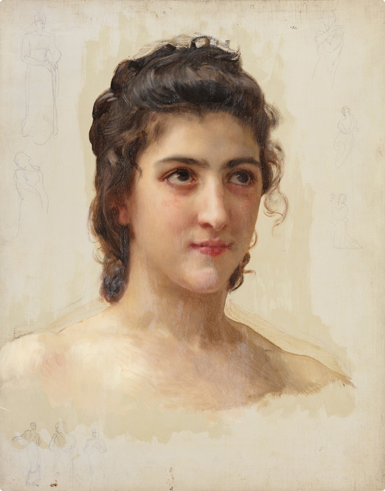 Portrait Study of Gabrielle Drunzer by William-Adolphe Bouguereau