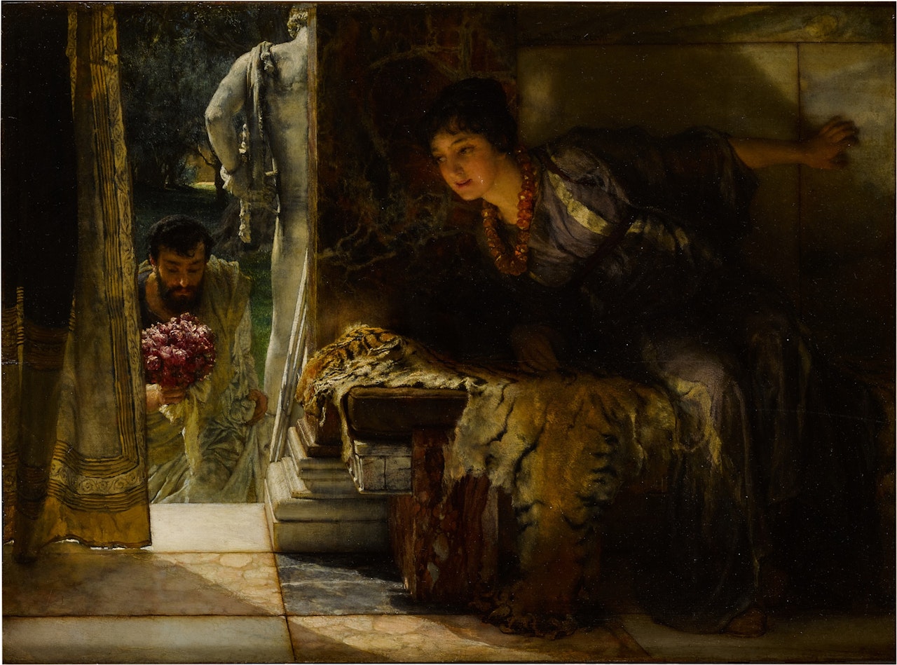 Welcome Footsteps (The Well-Known Footsteps) by Lawrence Alma-Tadema