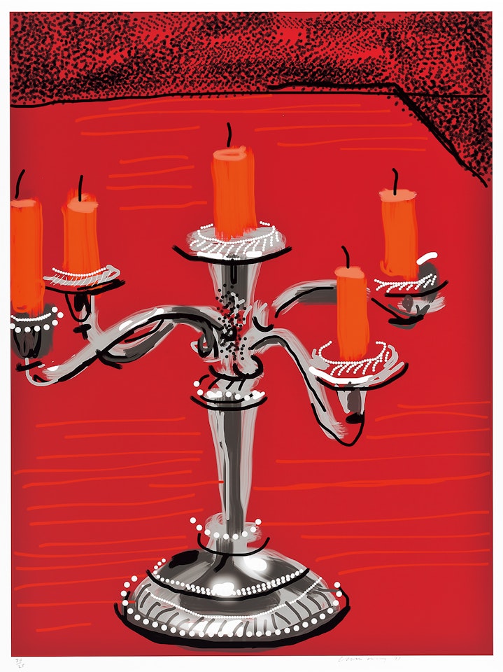 Five Candles by David Hockney