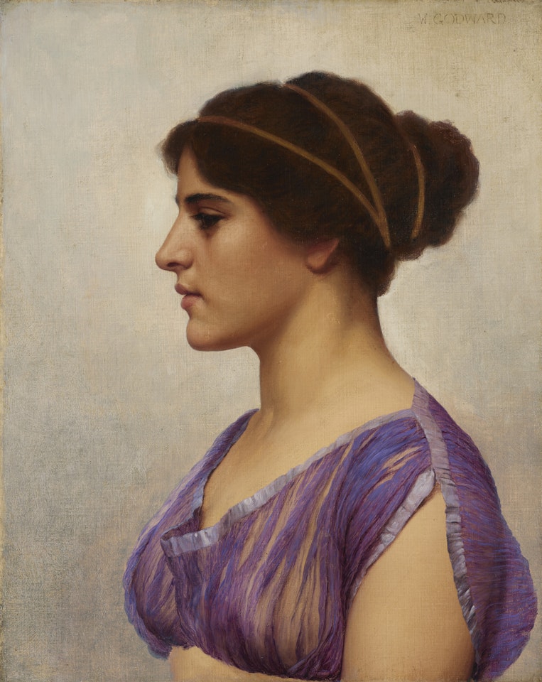 Study of a Classical Beauty by JOHN WILLIAM GODWARD, R.B.A.
