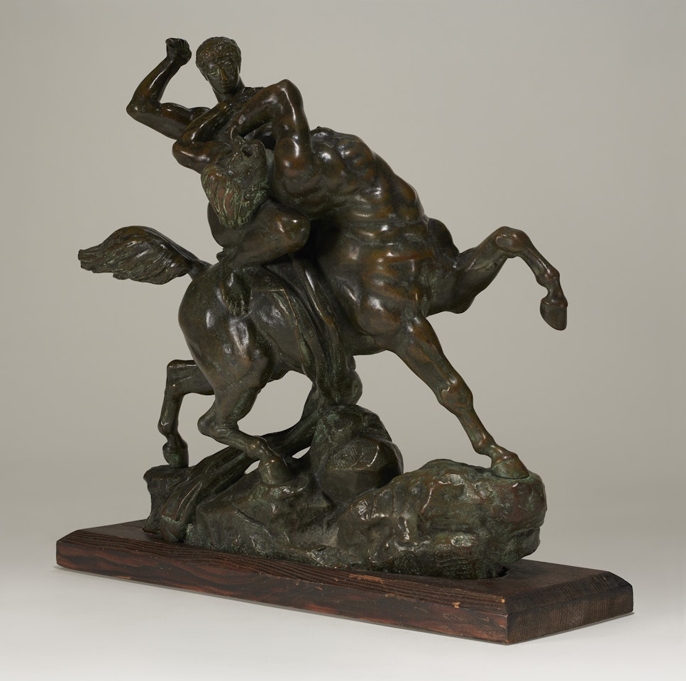 Thésée combattant le centaure Biénor (esquisse) by Antoine-Louis Barye