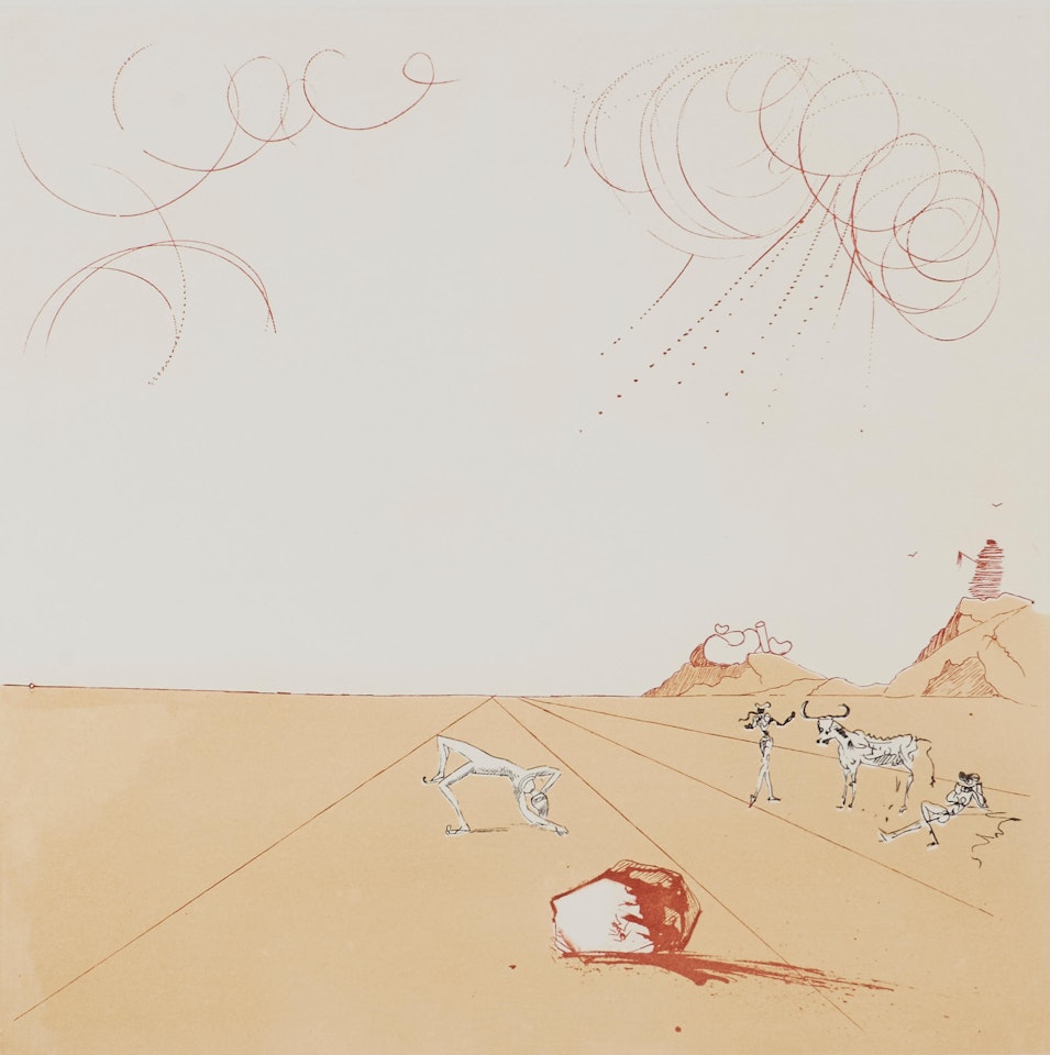Paysage Ibérique from the suite Neuf Paysages by Salvador Dali