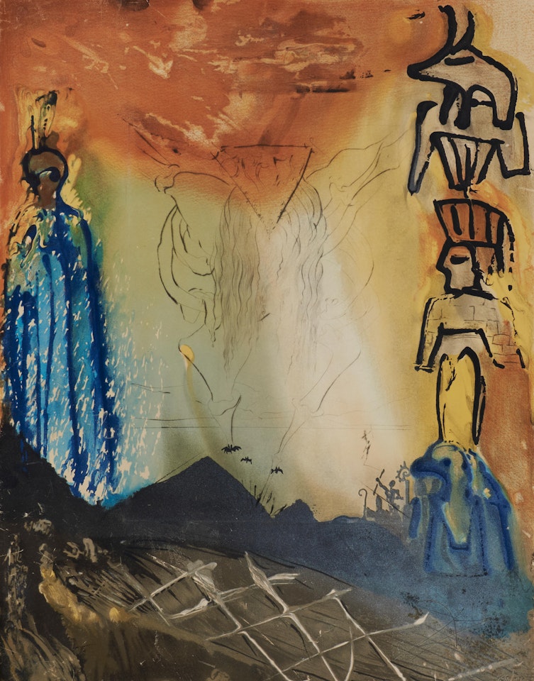Le cauchmar de Moïse from the suite Moïse et Monothéisme by Salvador Dali