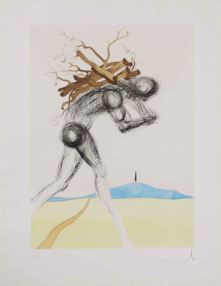 Issachar from the suite The Twelve Tribes of Israel by Salvador Dali