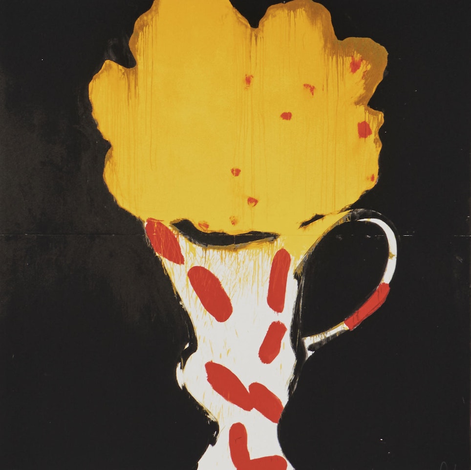 Matisse Flowers and Vase from the suite Visual Poetics by Donald Sultan
