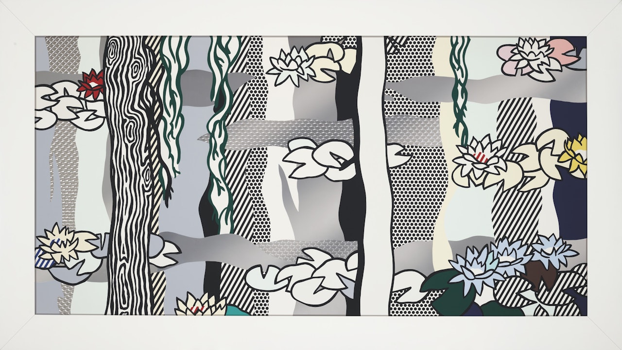 Water Lilies with Willows by Roy Lichtenstein