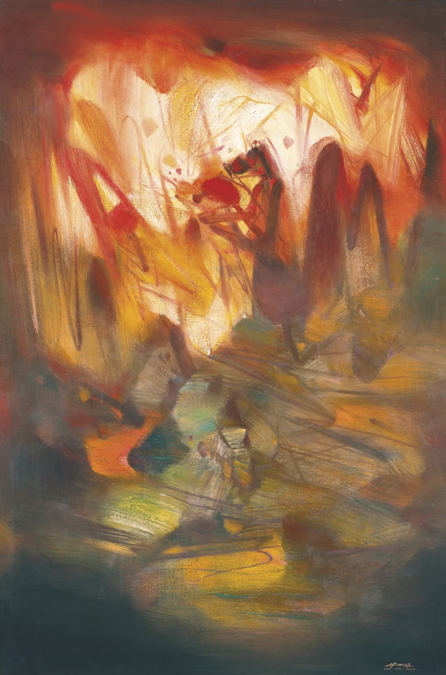 Embrasement (A Blazing Area) by Chu Teh-Chun