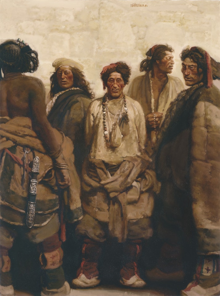 Tibetan Cowboys by Chen Danqing