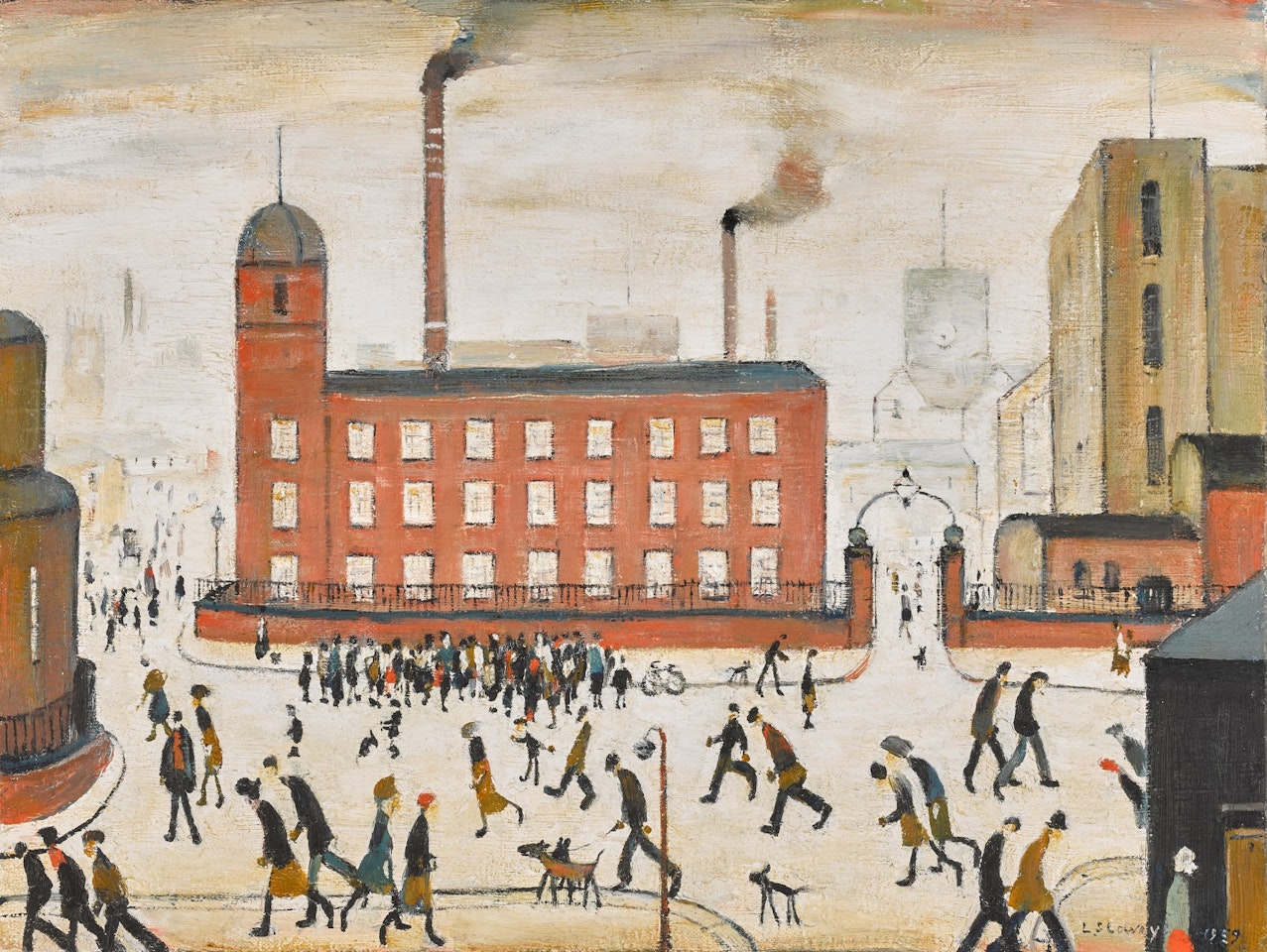 Mill Scene by Laurence Stephen Lowry