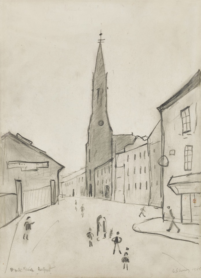 Dock Street, Belfast by Laurence Stephen Lowry