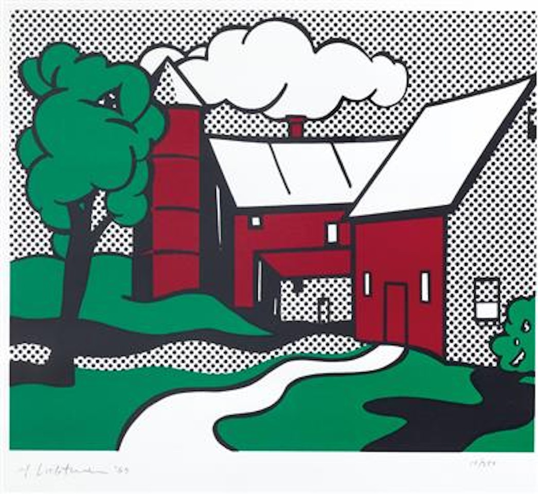 Red Barn by Roy Lichtenstein