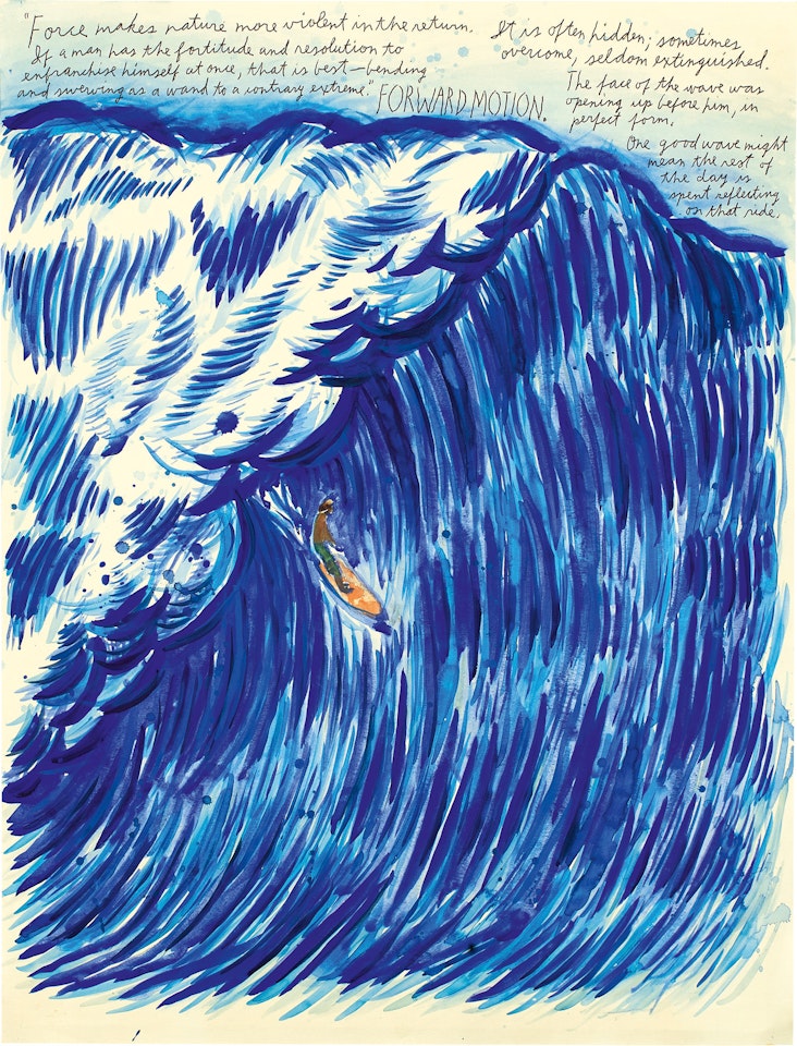 Untitled (Force makes nature...) by Raymond Pettibon