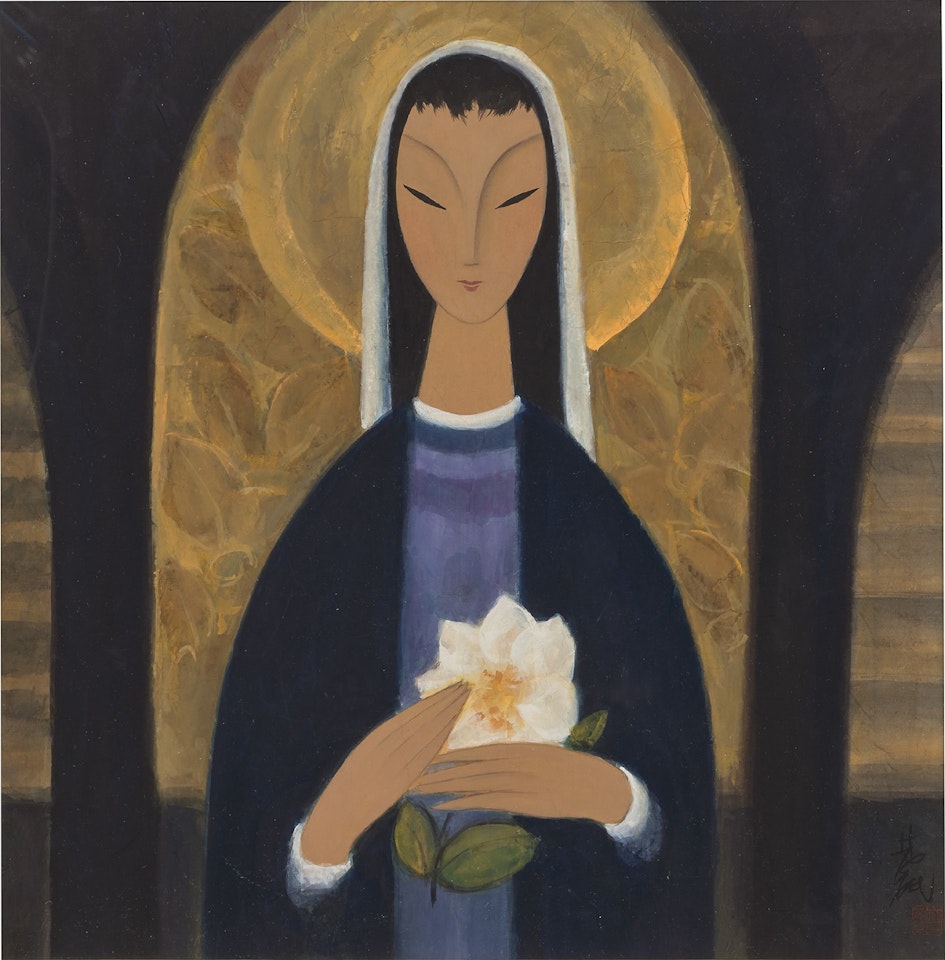 Portrait of a Nun by Lin Fengmian