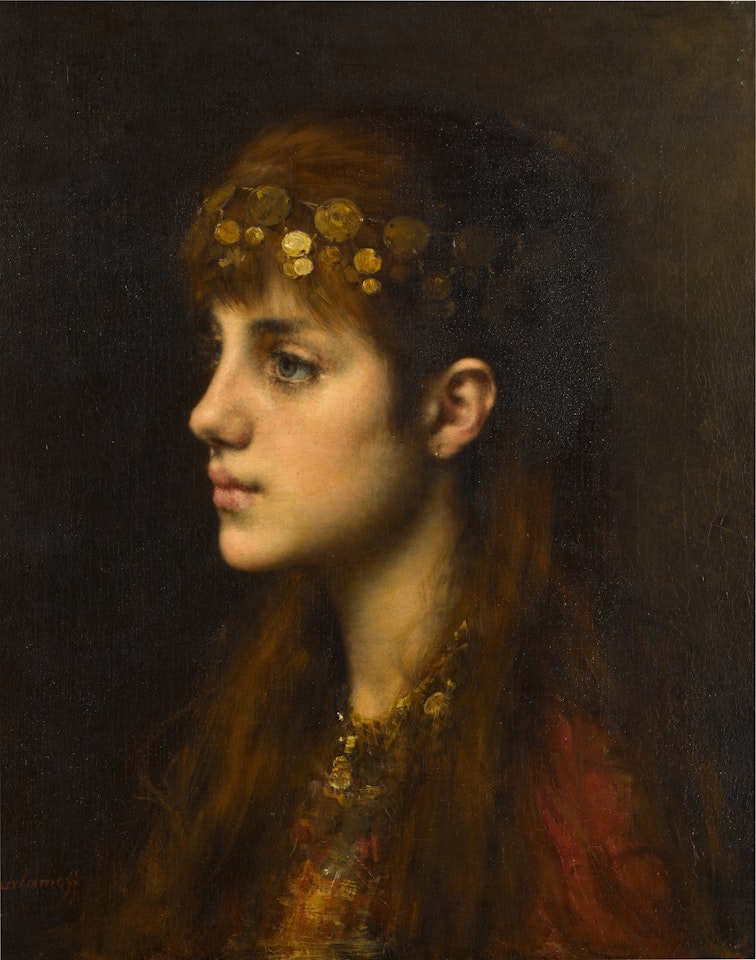 Portrait of a Girl by Alexei Harlamoff