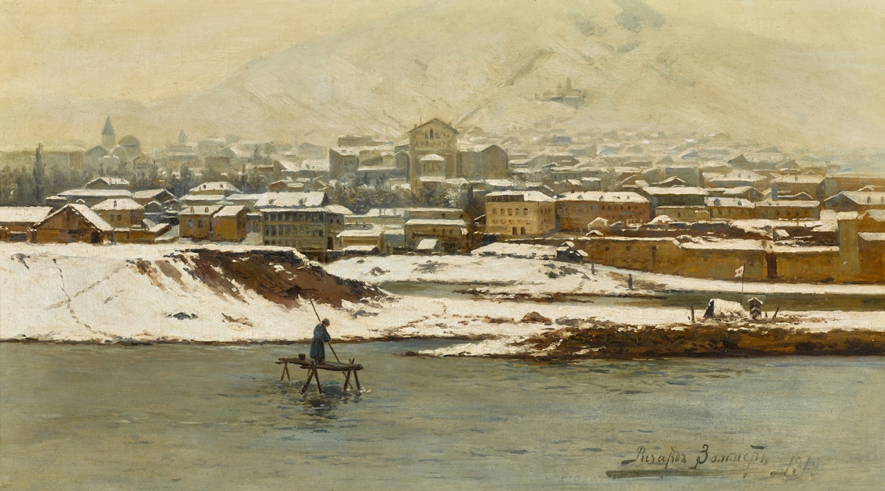 View of a Town in Georgia by Richard Karlovich Zommer