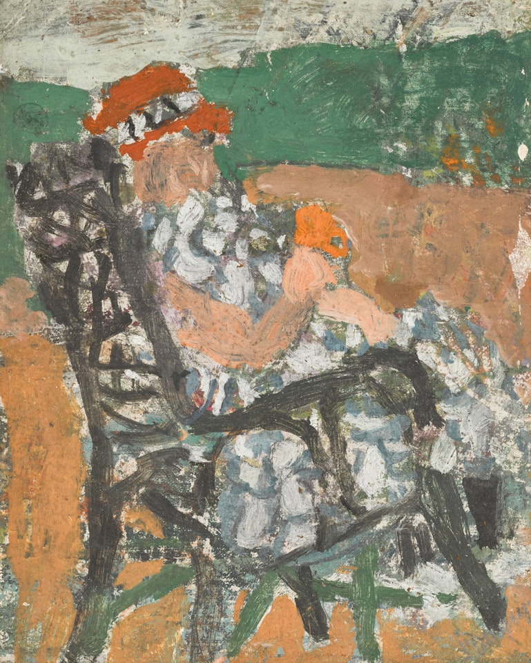 Femme en bleu, assise by Jean Pougny