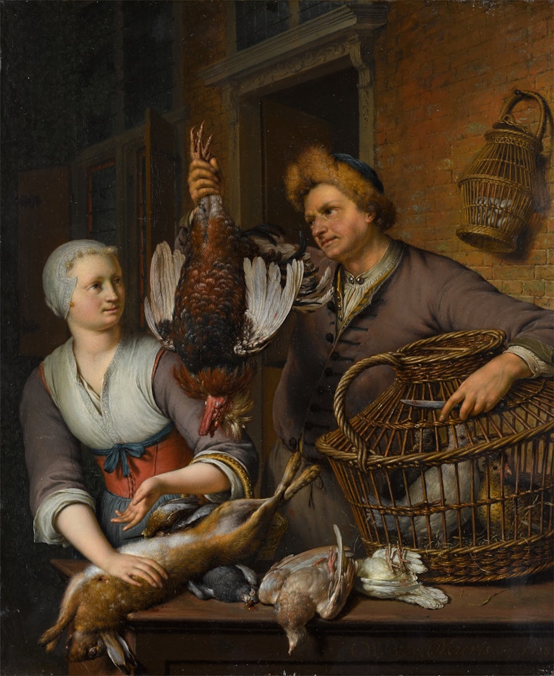 The poultry seller by Willem van Mieris
