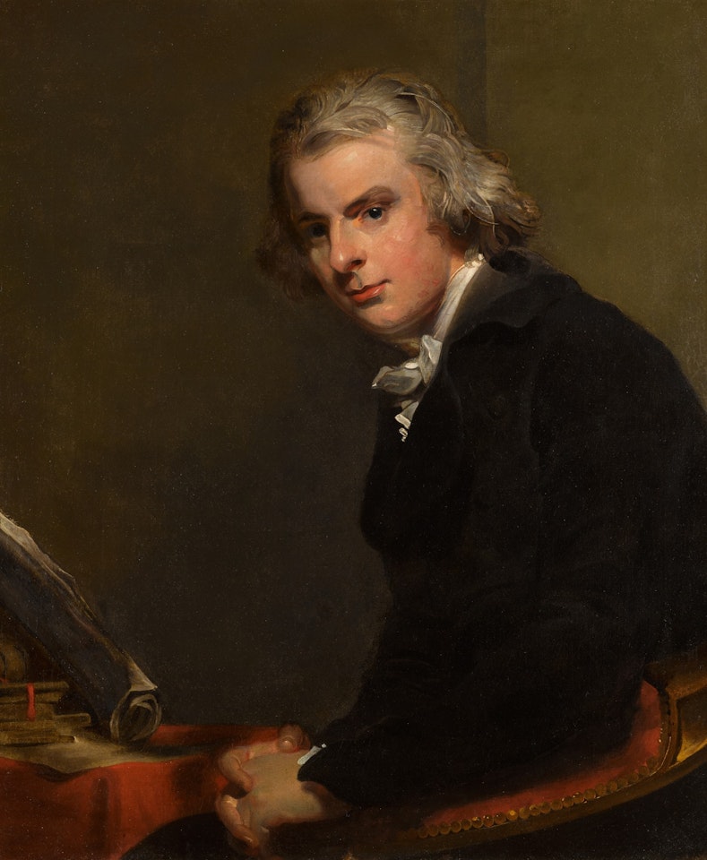 Portrait of Samuel Rose (1767-1804), seated, half-length, at his writing desk by Sir Thomas Lawrence