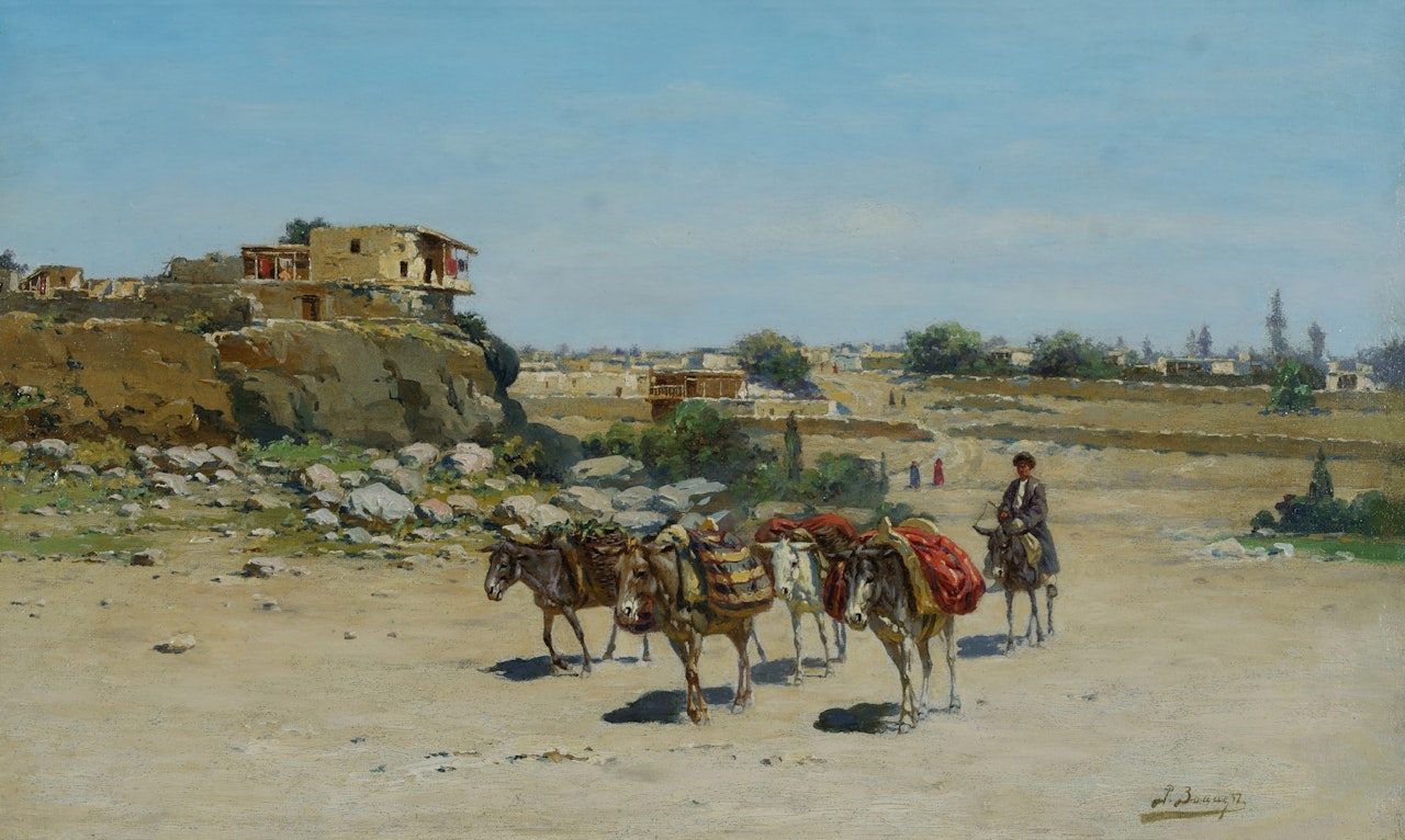 Leaving Tashkent by Richard Karlovich Zommer