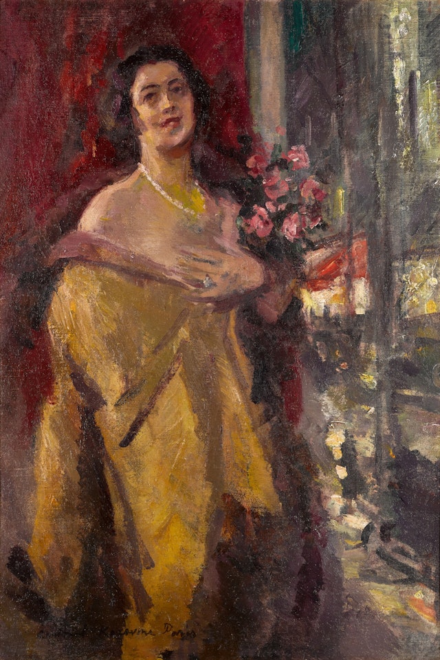 Portrait of a Lady by Konstantin Alekseevich Korovin