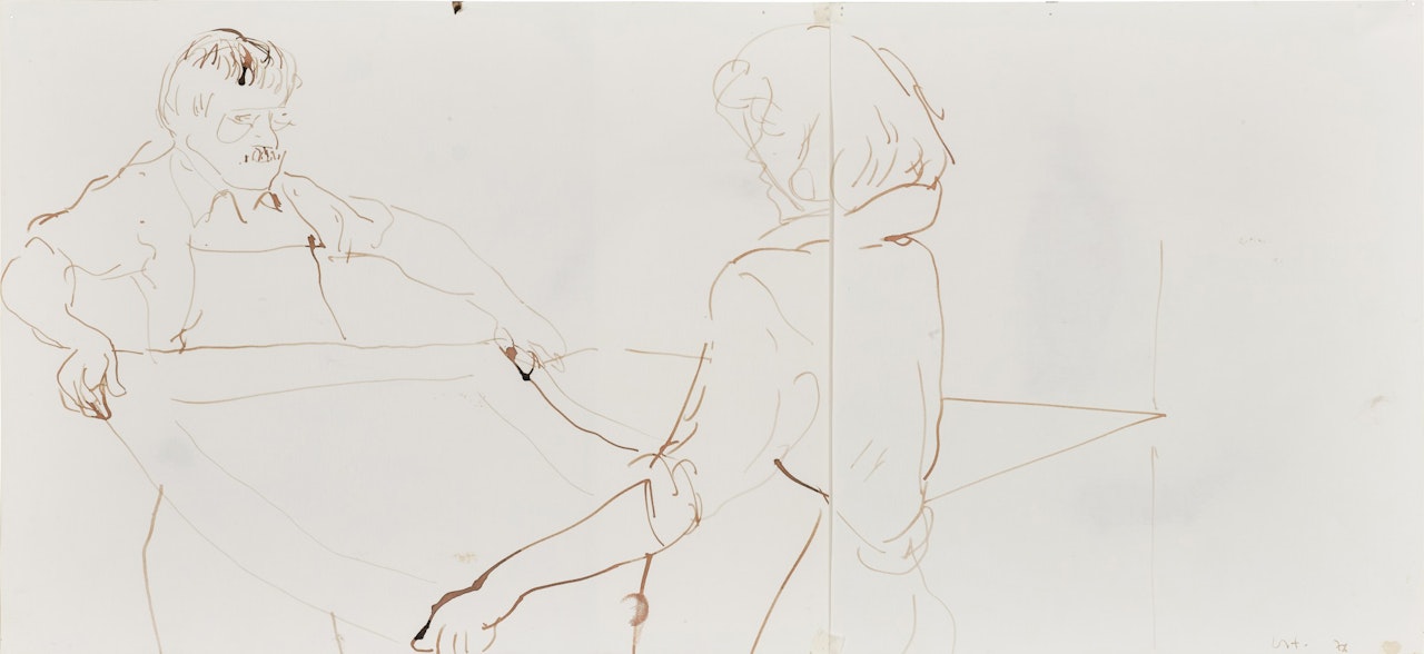 Bedford Studio Sketch No. 8 by David Hockney