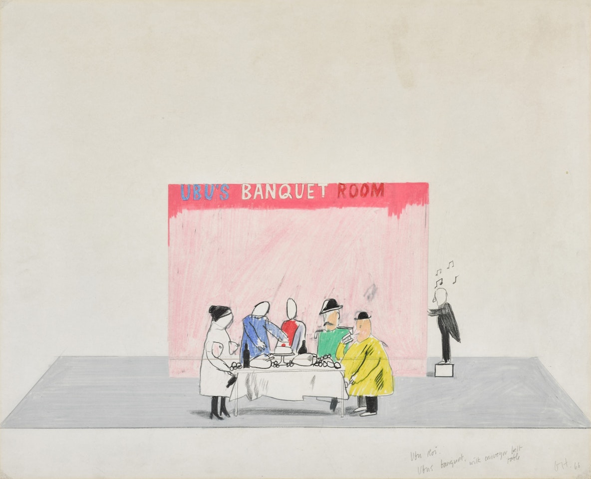 Ubu Roi - Ubu's Banquet by David Hockney