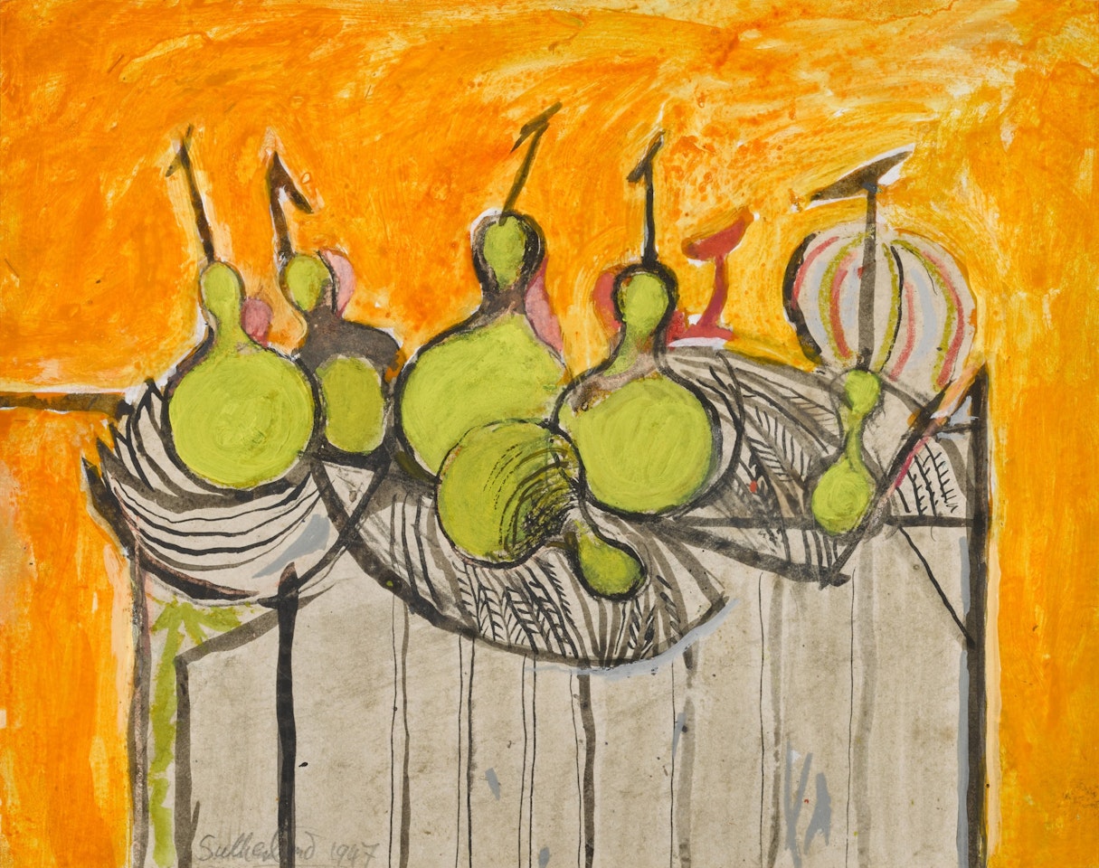 Study for Still Life with Gourds by Graham Sutherland