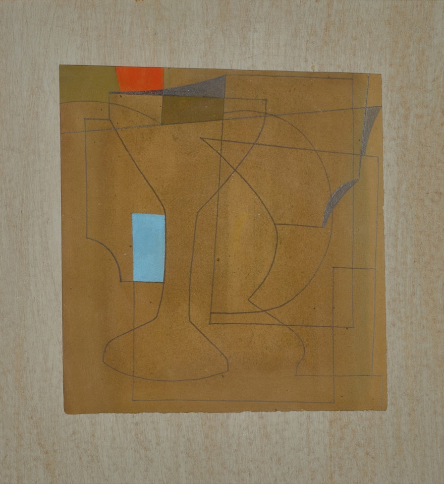 aug 7- 54 (aquamarine) by Ben Nicholson, O.M.