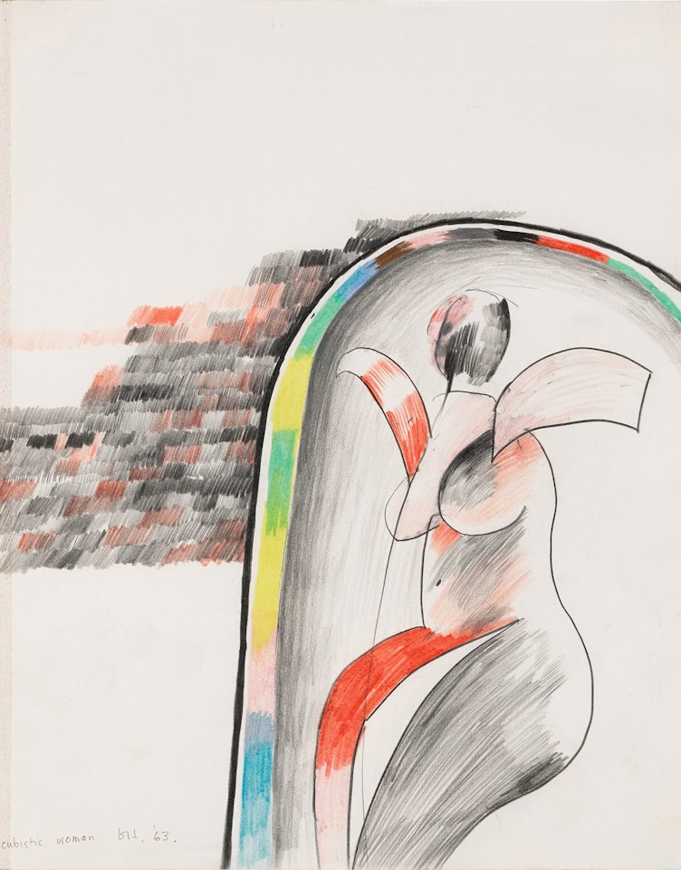 Cubistic Woman by David Hockney